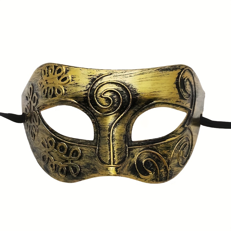 Masquerade Roman Style Mask Half Face Rave Mask Party - Temu Canada
