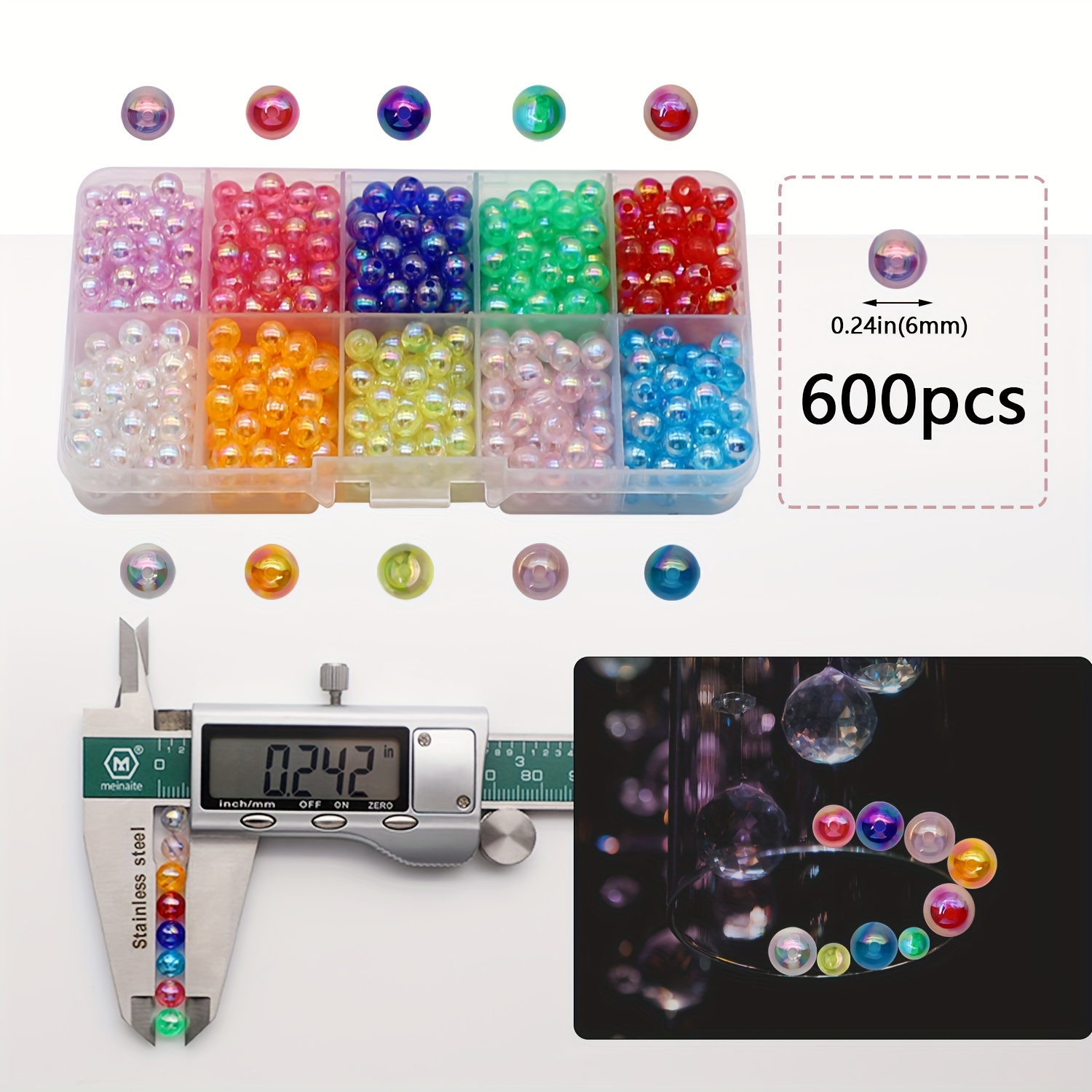 Fishing Dovesun Assorted Fishing Beads Laser Colorful Bait - Temu