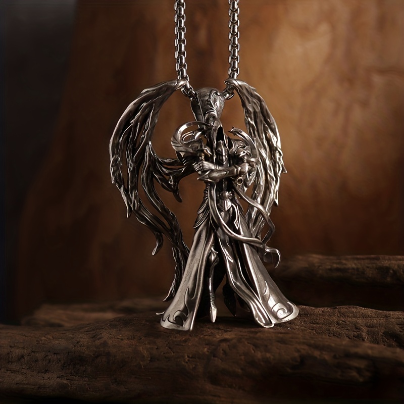 Men's Alloy Winged Devil Necklace