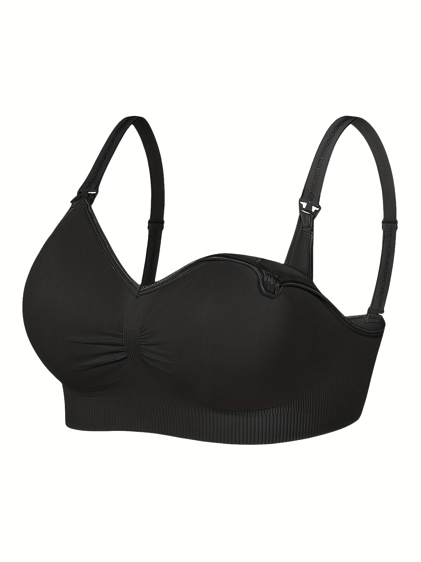 Maternity Bras, Thin Stretchy Comfy No Steel Ring Push Up Nursing Bra For  Breastfeeding - Temu