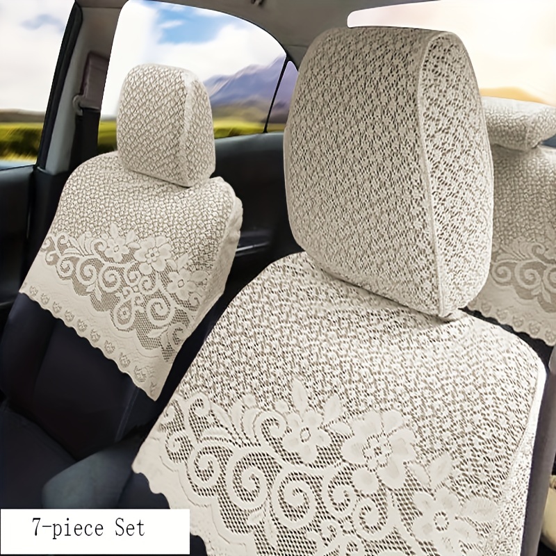 9pcs/set Fundas Asiento Coche Delanteras Traseras Tela - Temu Chile