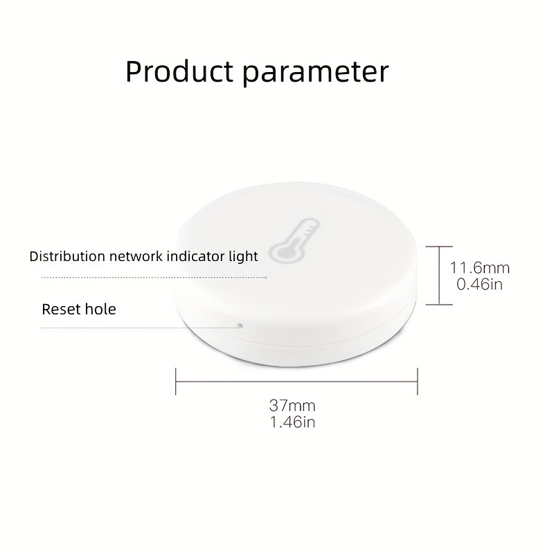 Graffiti Smart Zigbee Temperature And Humidity Meter Sensor - Temu