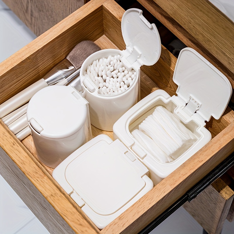 Mini Plastic Storage Box With Lid Dustproof Pop Up Stationery Object Storage