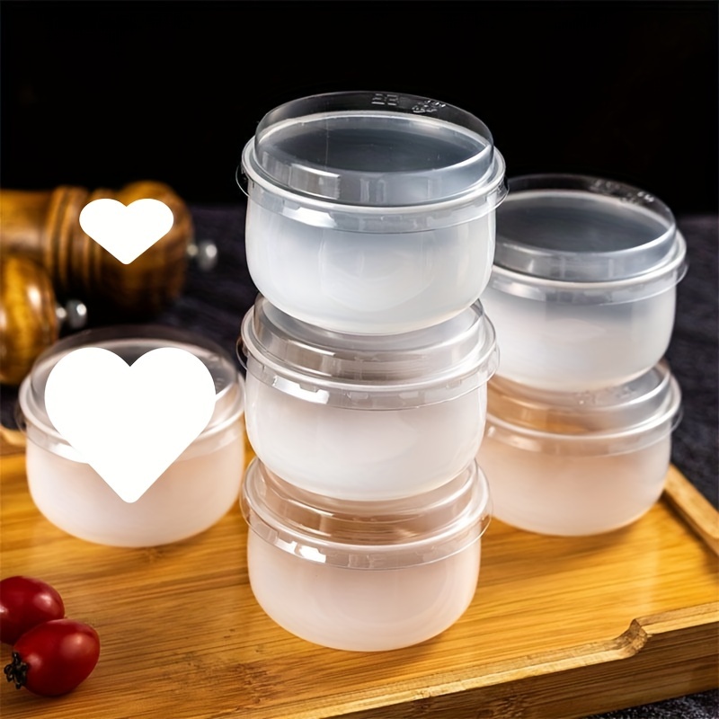 Disposable Pudding Cups With Lids Heat Resistant Plastic - Temu