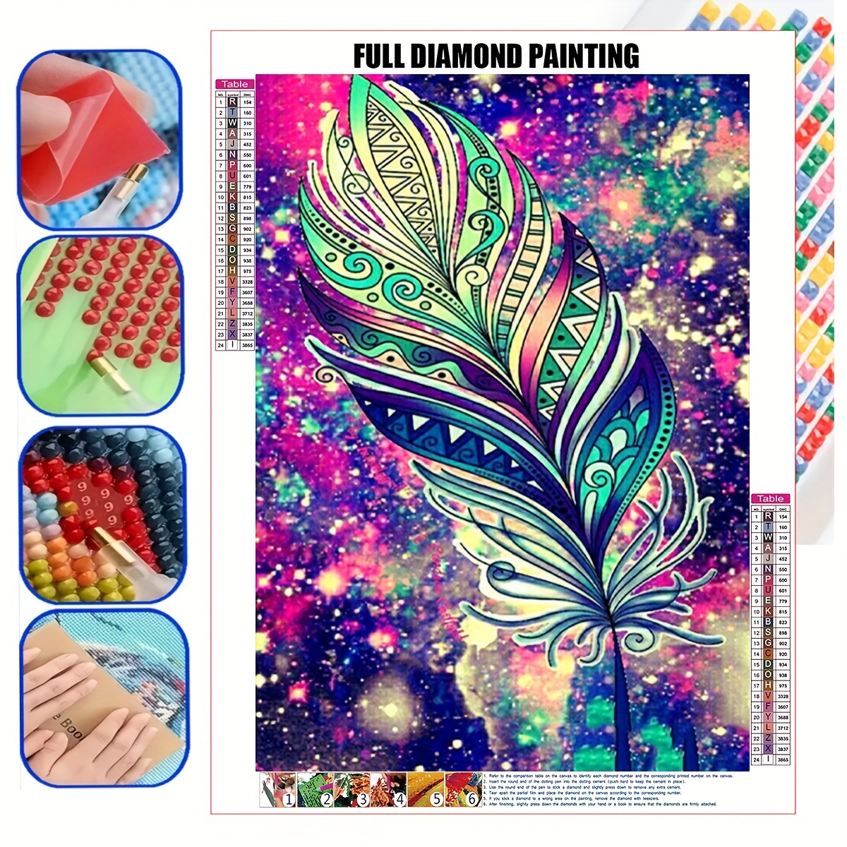 LCOZX 5D DIY Diamond Painting Butterfly Dream Catcher Diamond