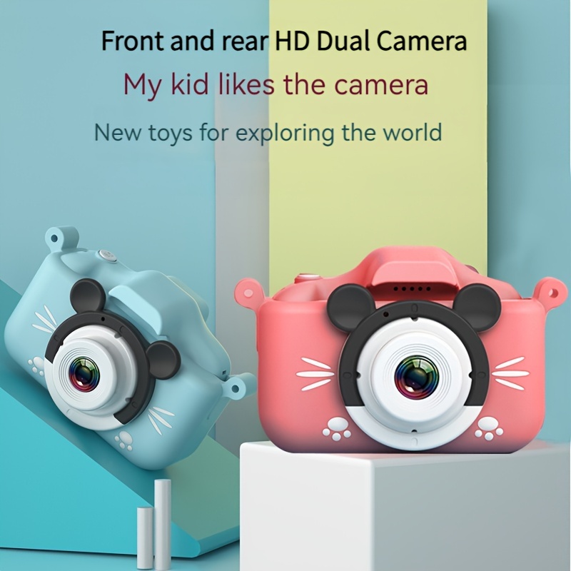 Acheter Appareil photo numérique à impression instantanée pour enfants,  1080P, double objectif, 12mp, écran LCD 2.4 pouces
