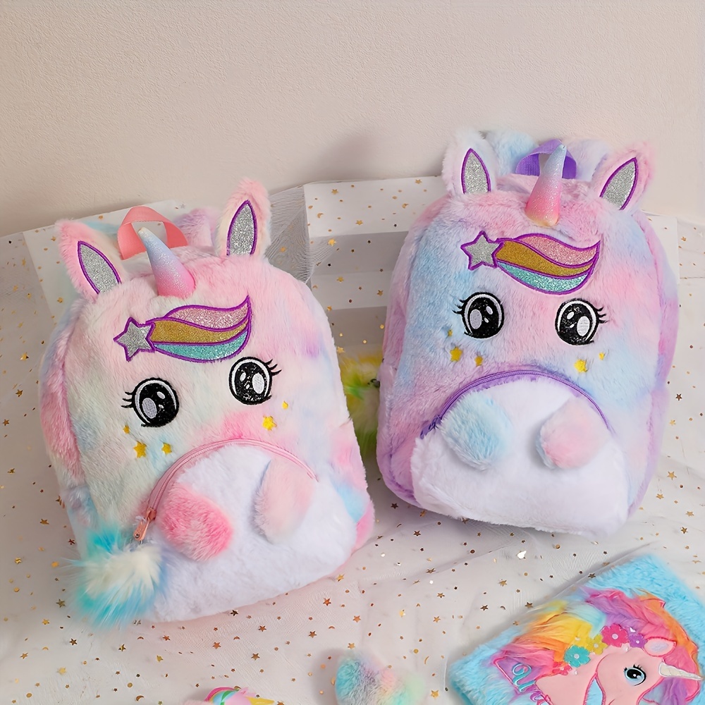 Sac Dos Licorne Mignon Fille Cartable Licorne En Peluche Temu