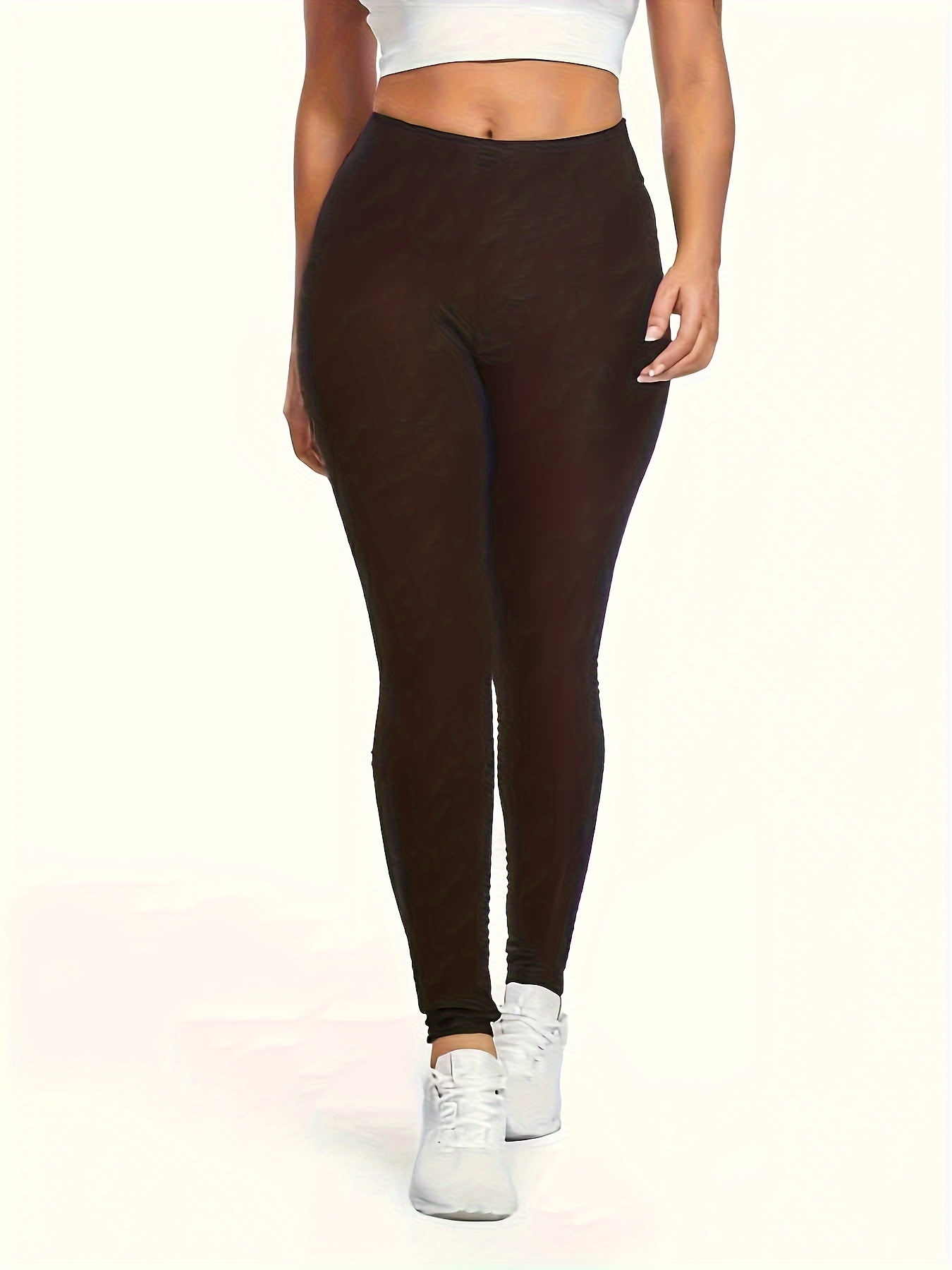 Chocolate Basic High Waist Gym Leggings  Gym leggings, Womens workout  outfits, Active wear