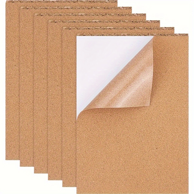 Self adhesive Cork Sheets For Diy Coasters Cork Board - Temu