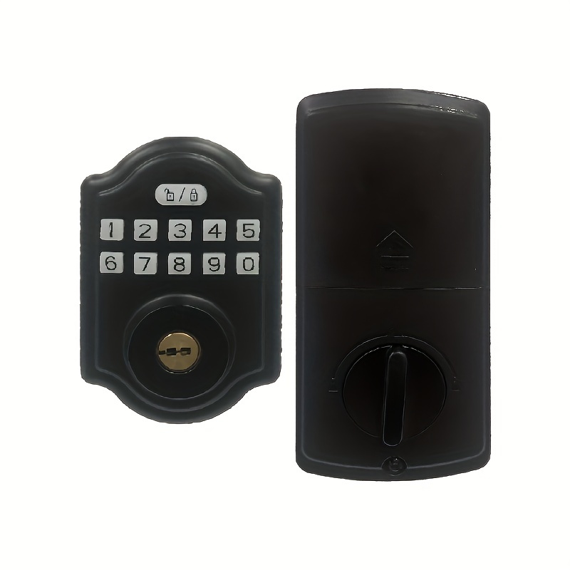Cerradura de puerta inteligente con Bluetooth, aplicación biométrica  electrónica de huellas dactilares, mando a distancia, llave Fobs, manija de  Alexa, cerraduras de entrada sin llave for el hogar ( C : 