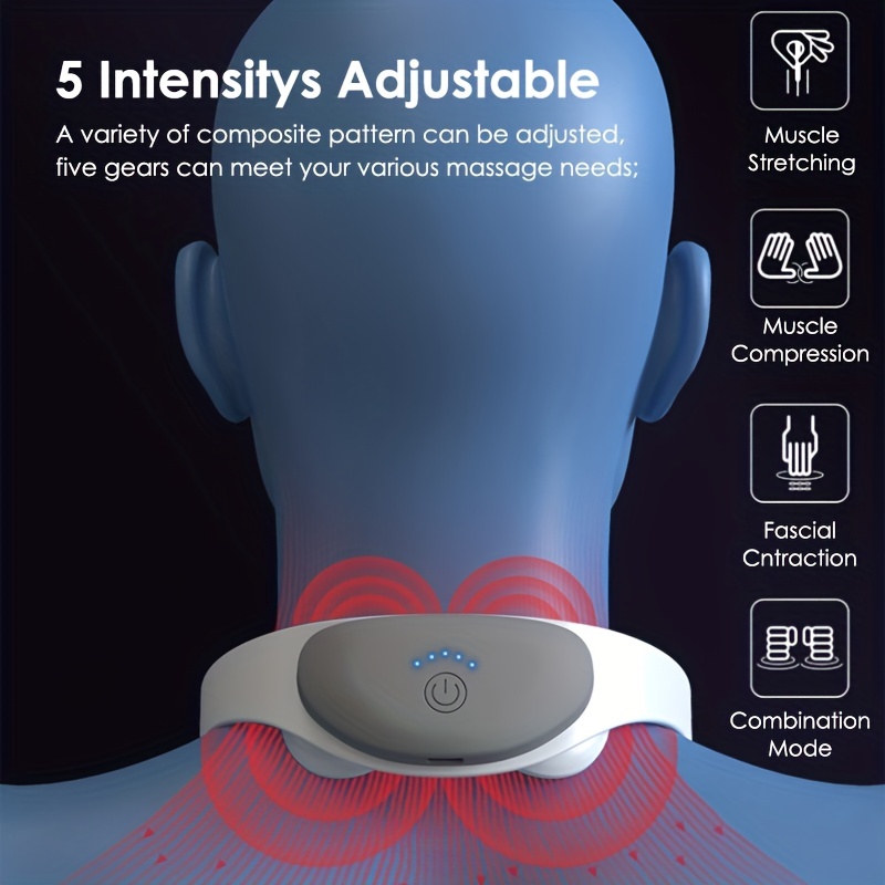 1pc Cervical Massager Electric Smart Neck and Shoulder Pain Relief