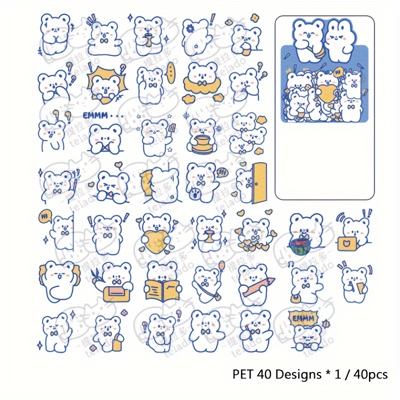 Care Bears Retro Sticker Sheet  Stationery , Bujo Stickers, Planner S –  Jitter Sticker Co.