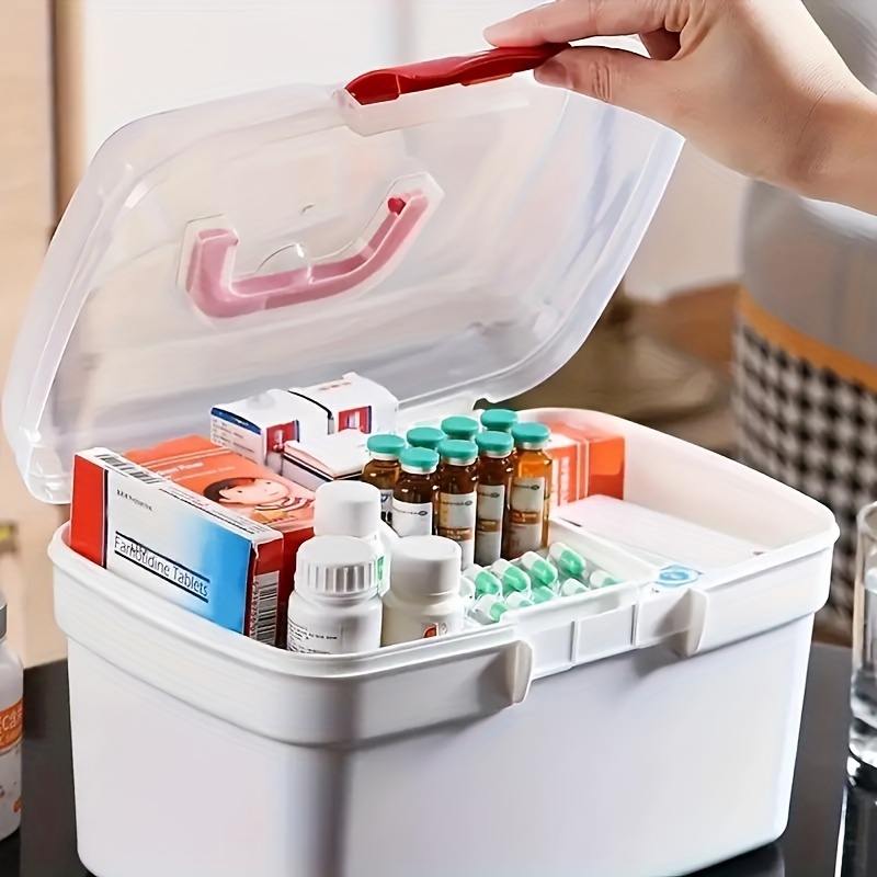 1pc Portable Multi-Layer Medicine Storage Box: Keep Your First Aid