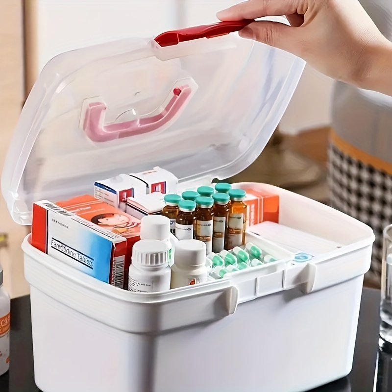 Portable Multi-Layer Medicine Storage Box: Keep Your First Aid