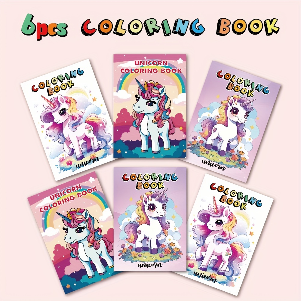 Bulk Unicorn Coloring Books Kids Ages 4 8 2 4 8 12 Small - Temu