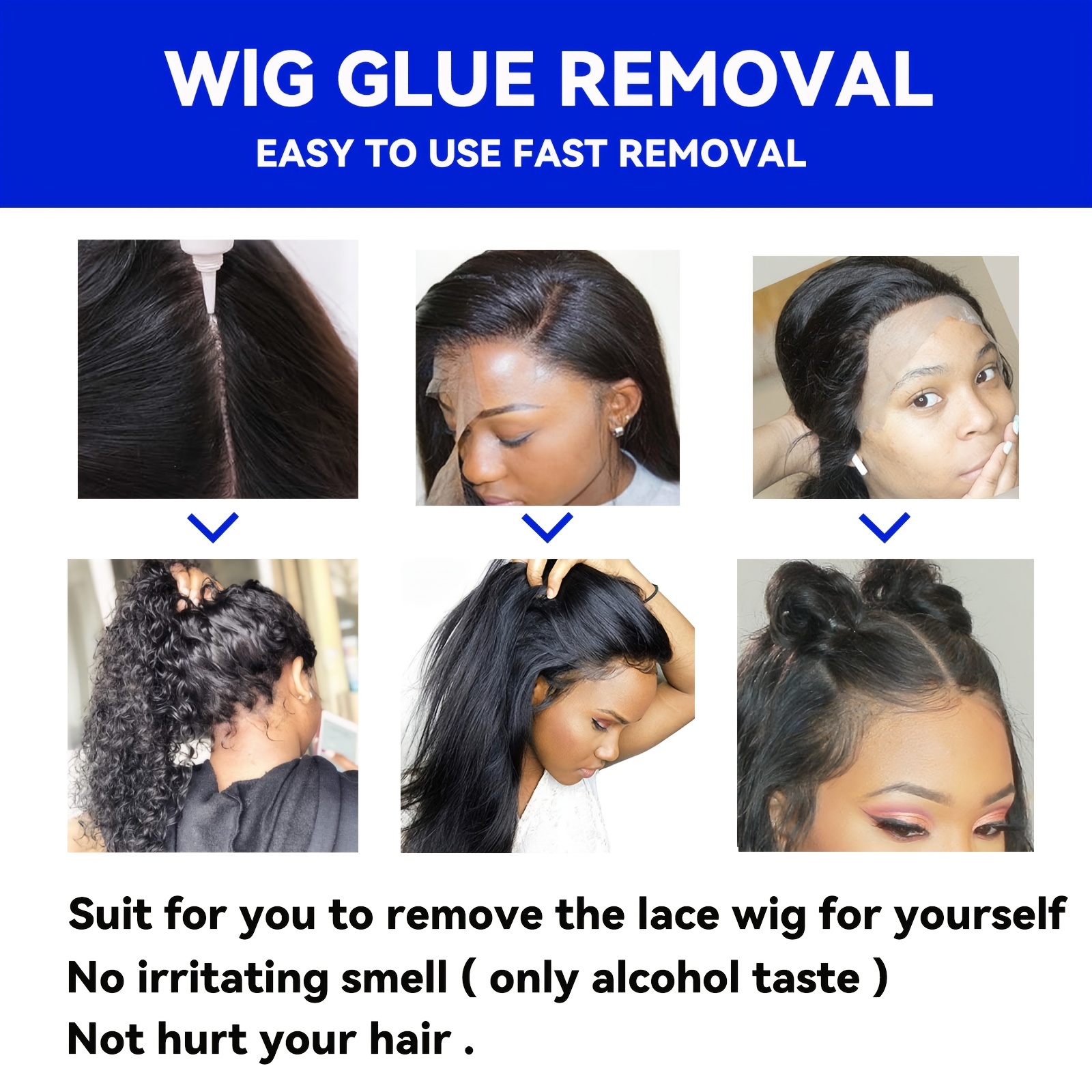 1 Set Of Wig Glue, Hair Replacement Adhesive Invisible Bonding Glue, Light  Hold For Poly And Lace Hairpiece, Wig, Toupee