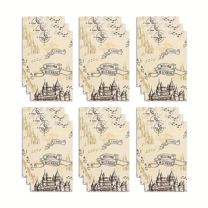 

12pcs Magical Wizard School Notebooks Birthday Party Supplies -castle Movie Themed Notepads For Birthday Party Favors, Game Prizes, Notebooks For Movies Fans Party