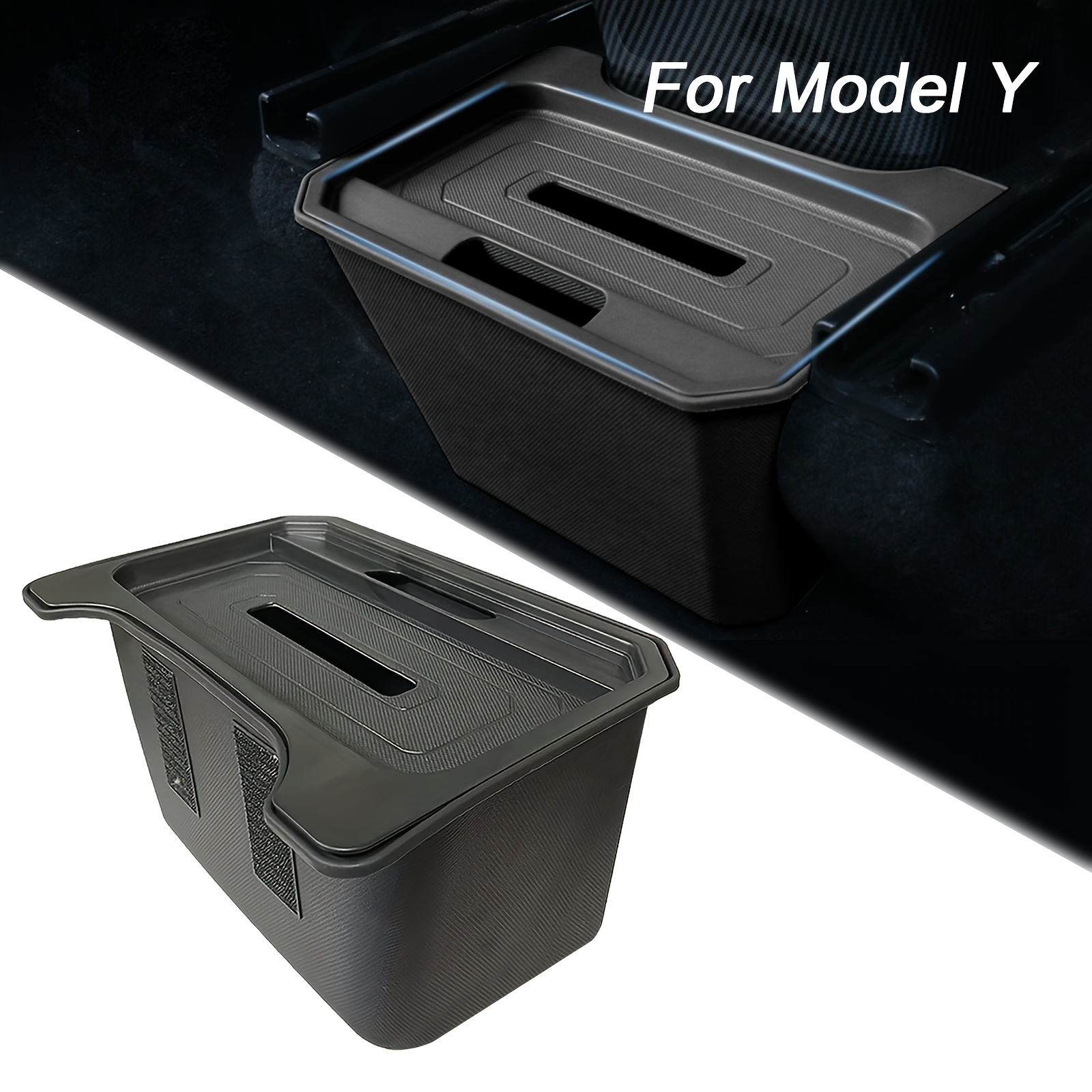 Under Seat Storage Box Organizer For Model Y Silicone - Temu