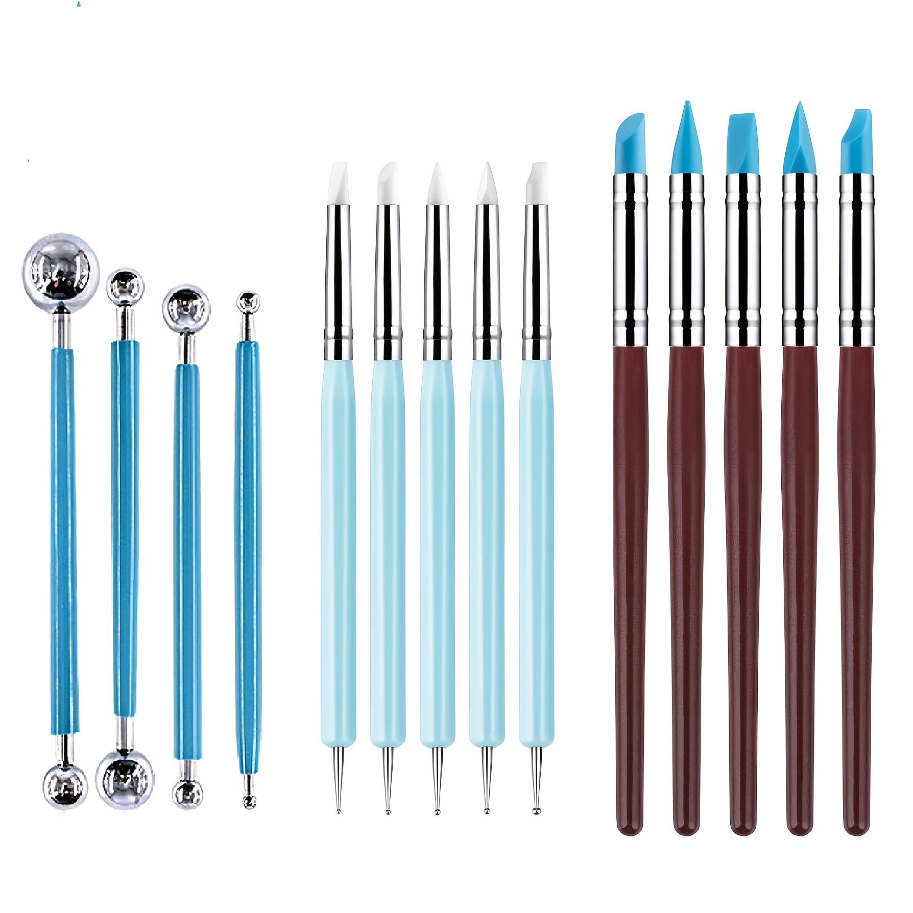 11pcs Clay Sculpting Tools Polymer Clay Tools for Adults Wooden Pottery  Carving Tool Pottery Sculpting Tools for Shapers and Modeling Embossing Art