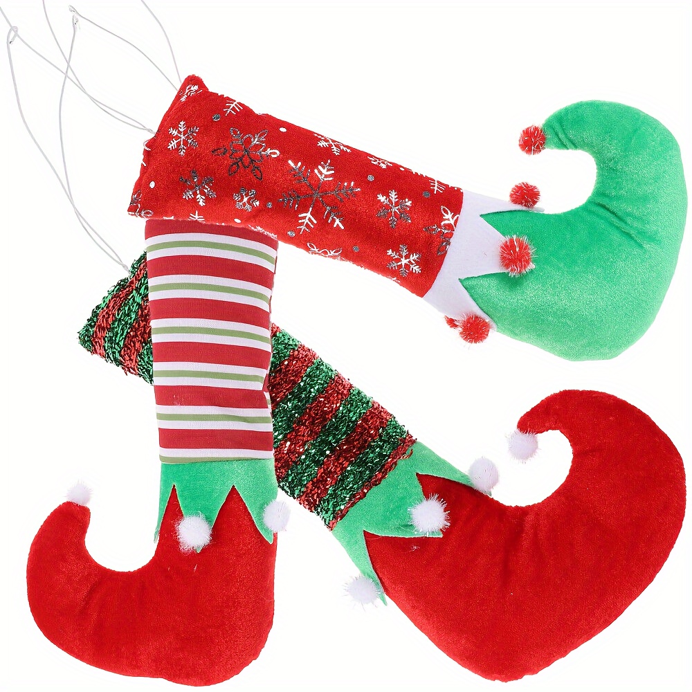 Elf Feet Doll Ornaments Christmas Tree Decorative Pendant