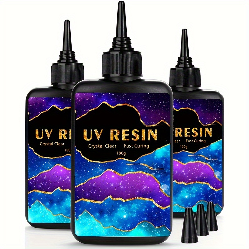 Résine UV - 100g Résine UV Transparente pour la Fabrication Bijoux