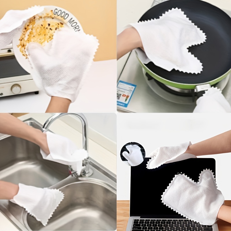 5pcs Cotton Gauze Cleaning Cloth Rag Multifunctional Absorbent Washing  Windows Kitchen Towel Dishcloth Towels for Kitchen Tool