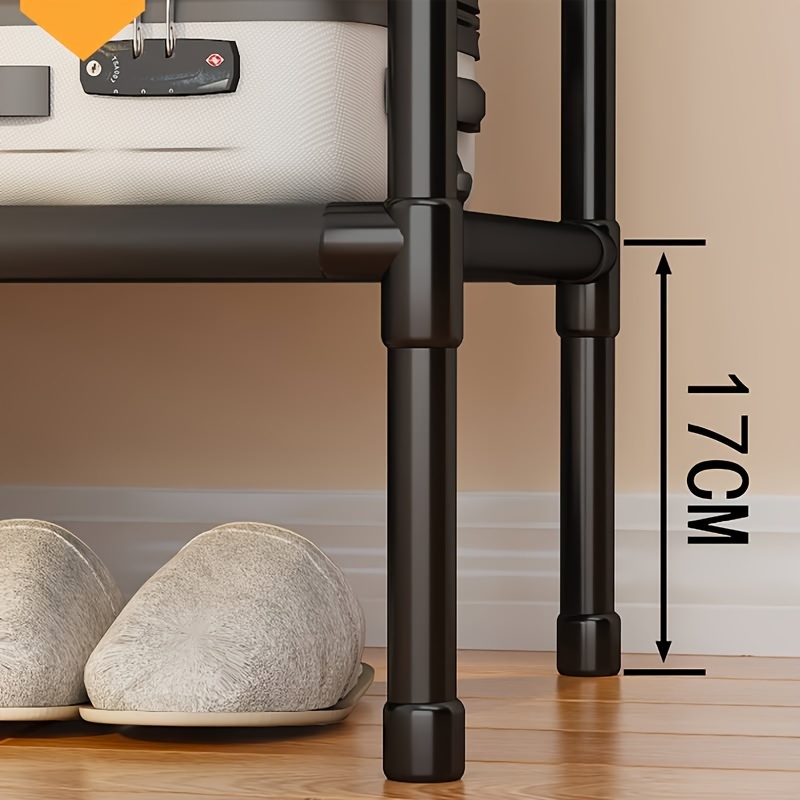 Three-row Large Capacity Carbon Steel Coat Rack Floor to Ceiling
