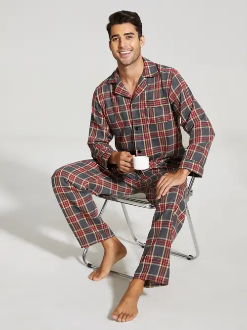 Men's Plush Warm Soft Fluffy Cozy Pajama Pants Skirt Pockets - Temu Canada