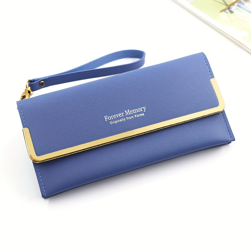 Women's Stylish Long Flap Coin Purse, Versatile Credit Card Holder, Classic  Purse - Temu Canada