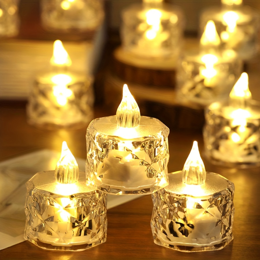 Bougies Électriques Sans Flamme Lampe À Cire À Thé Alimentée