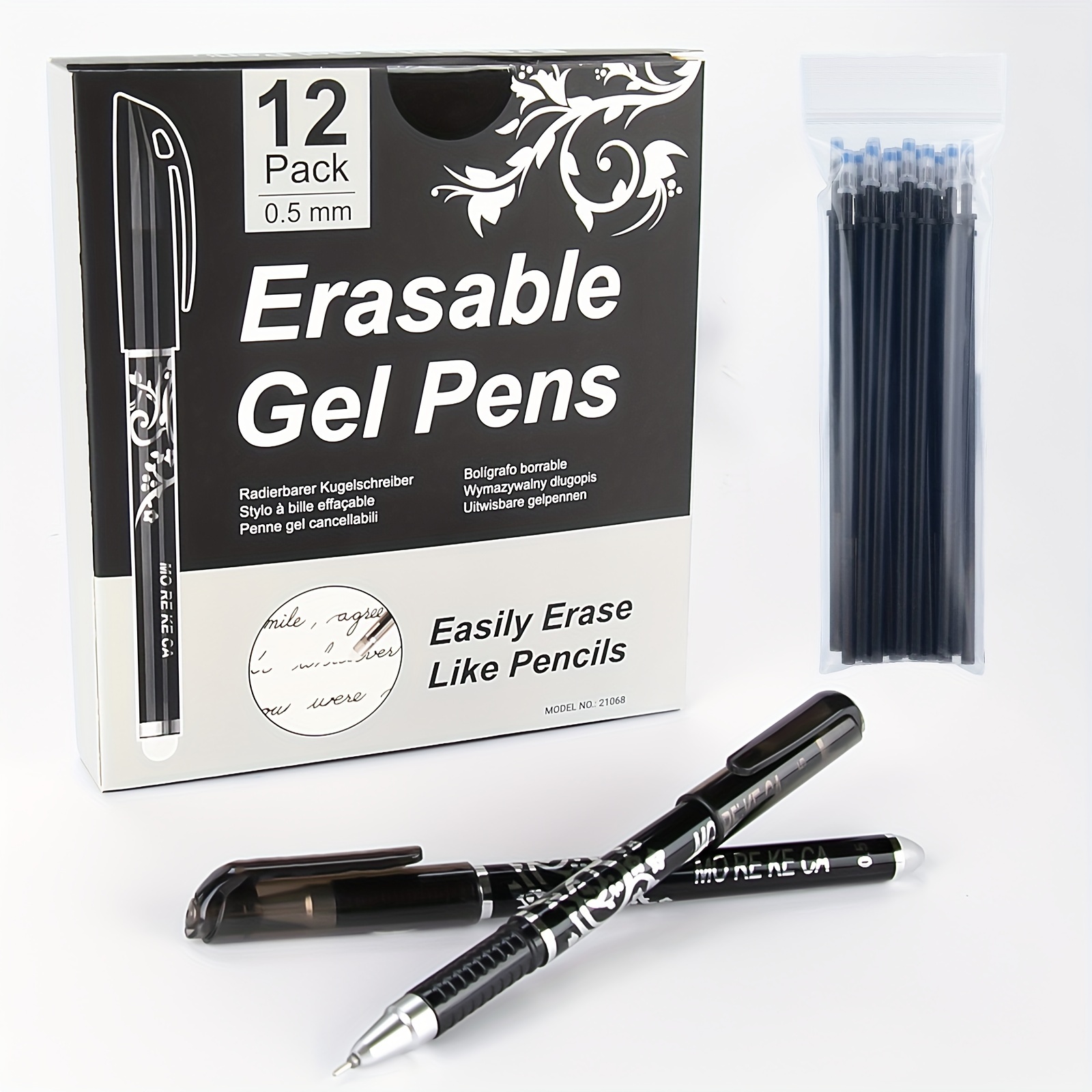 Arteza Liquid Micro-Line Pen, Black Japanese Ink, Assorted Nibs - Set of 9