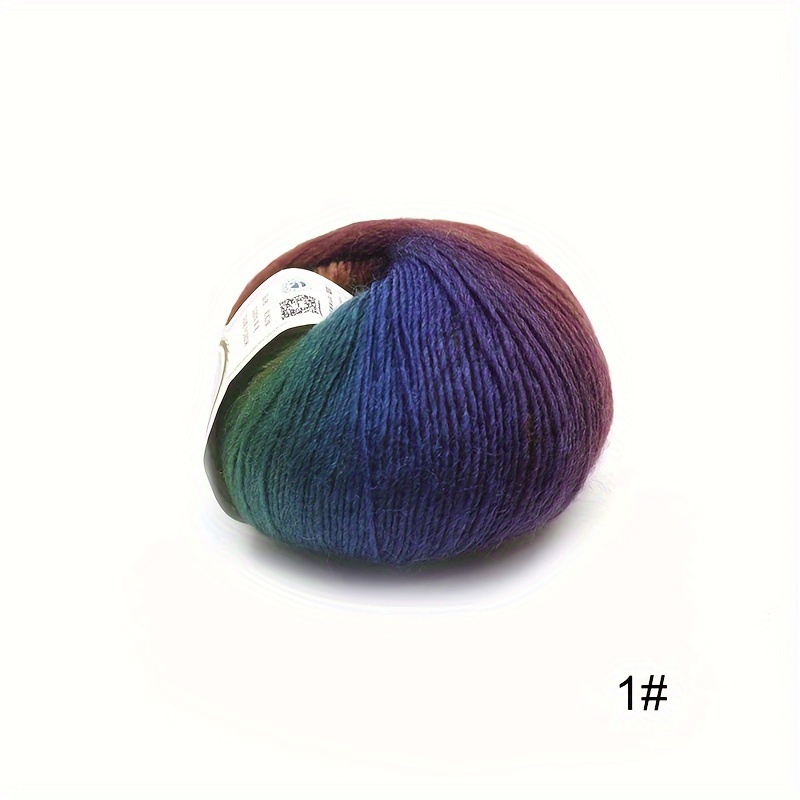 GANGA Glow Knitting Yarn Wool, Rainbow 400 gm Woolen Crochet Yarn Thread.  Best Used with Knitting Needles, Crochet Needles. Wool Yarn for Knitting.  Best Woolen Thread. : : Home & Kitchen