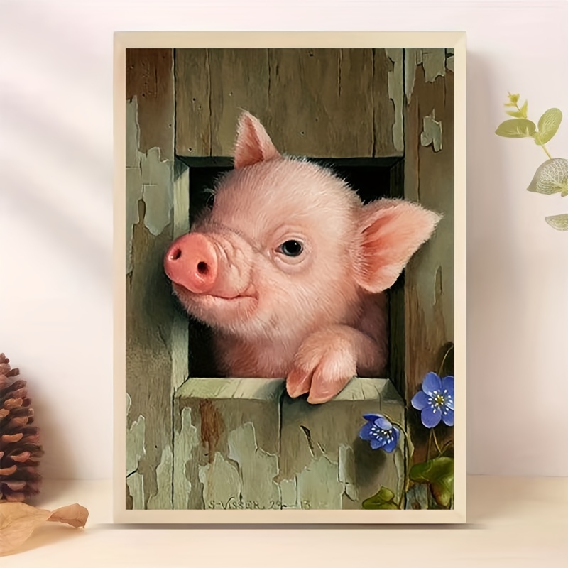 Best Deal for Diamond Painting Lovely Animal Pig Full Drill Diamond Art