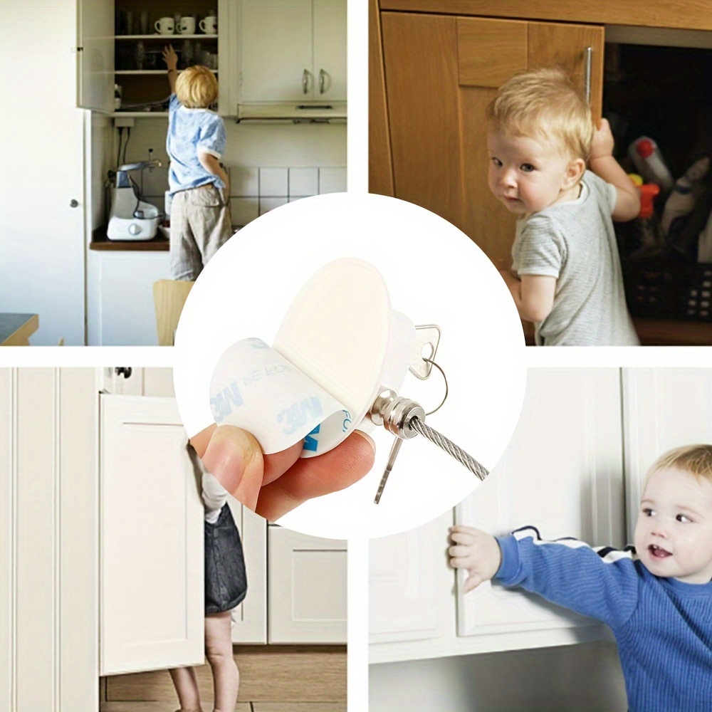 6/3/1pcs Baby Safety Lock Children Security Protection For Cabinet Child  Refrigerator Closet Lock