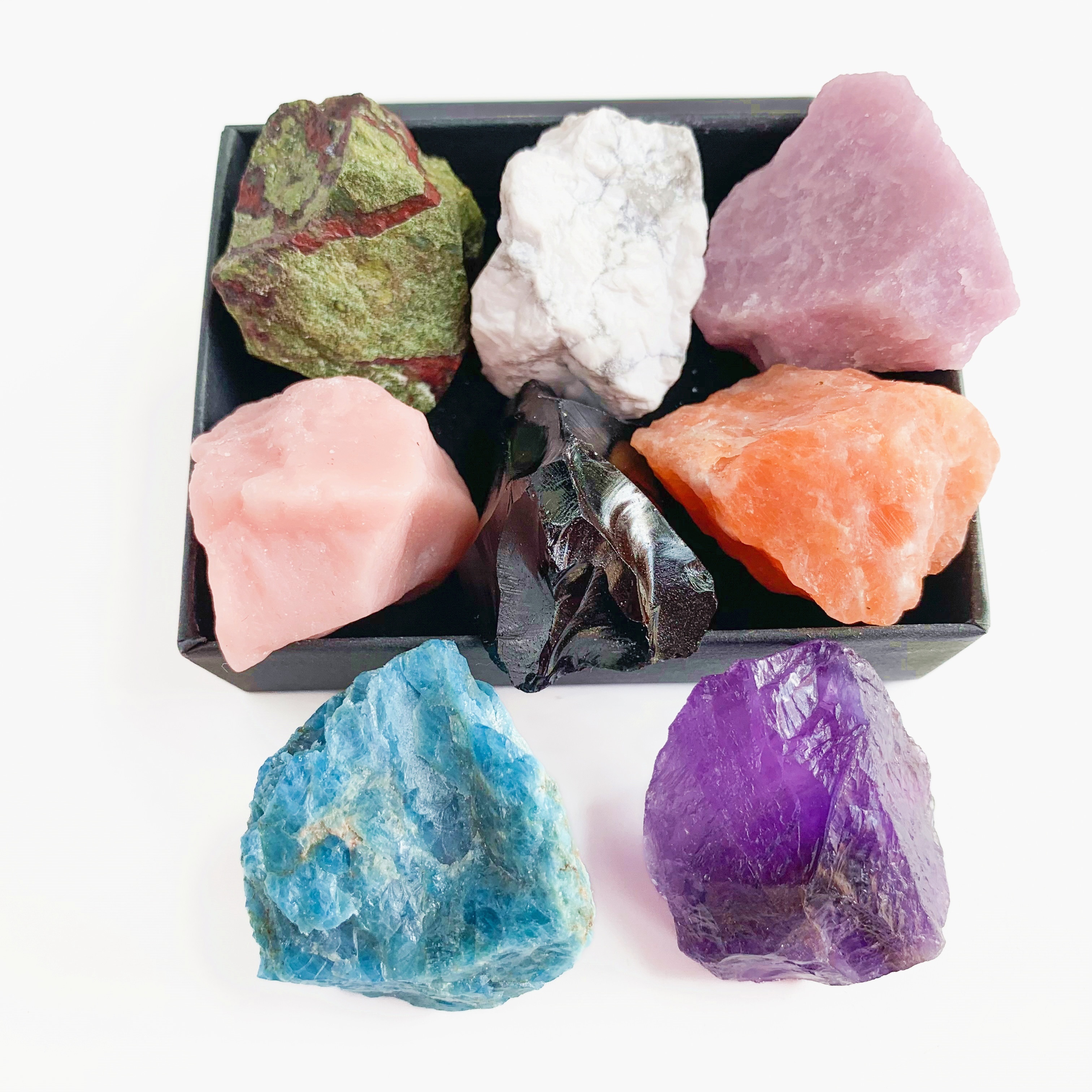 Natural Large Size Crystals And Gemstone Collection Box - Temu