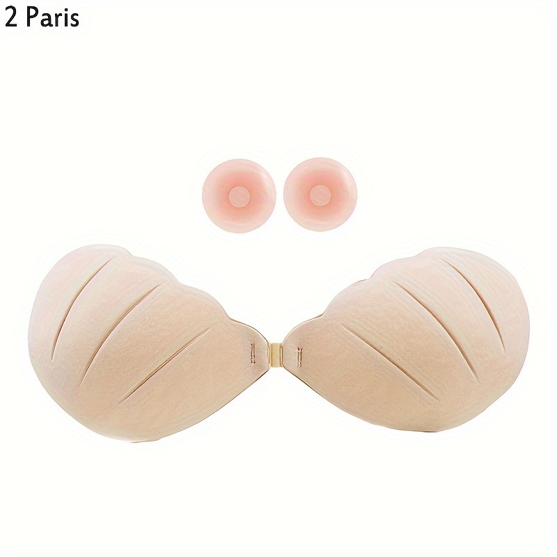 1 Pair Bra Pad Reusable Self Adhesive Silicone Breast Pasties