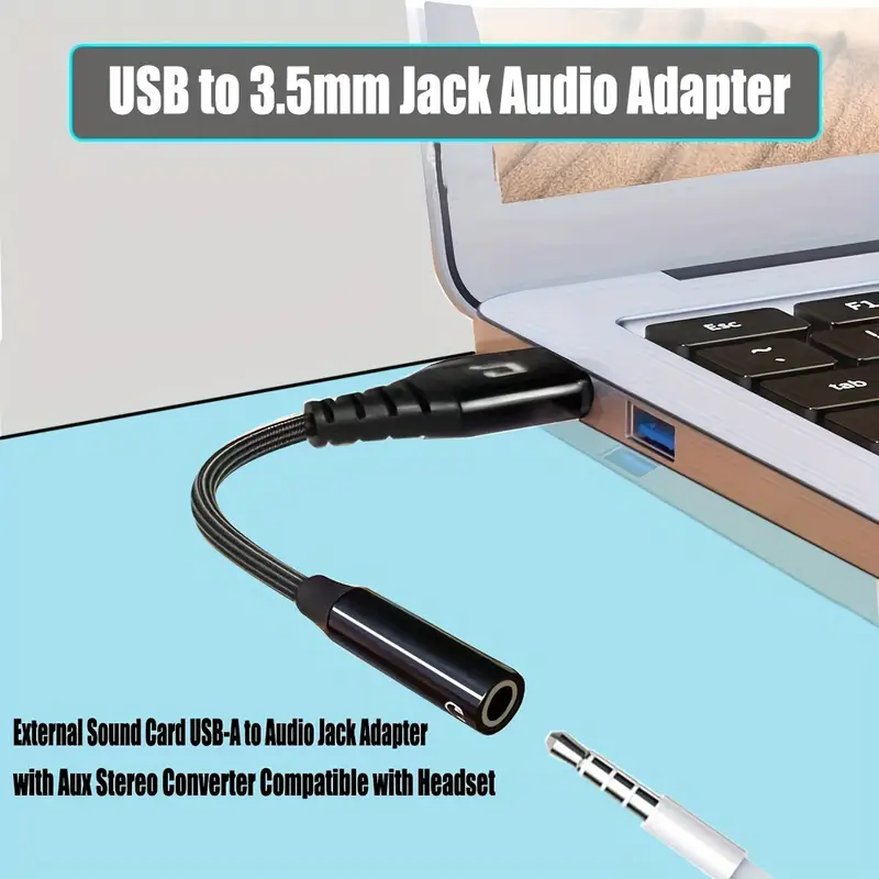 Adaptateur audio usb / 2 jack - Adaptateur et convertisseur