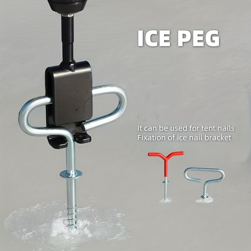 Ice Auger Drill Hard Lightweight Ice Breaking Ice Fishing Drill Winter Tent  Pegs Winter Ice Nail Outdoor Supplies
