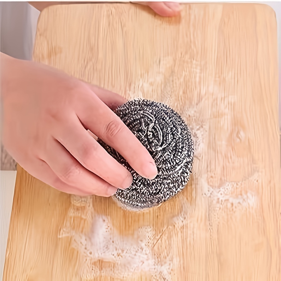 Dishwashing Wire Ball, Stainless Steel Wire Ball Scrubber, Metal Scrubber,  Scouring Pad Ball, Pot Scrubber, Kitchen Cleaning Scrubber Ball, For Dish,  Bowl, Pot, Stove, Range Hood, Sink, Bathroom Cleaning Scrub Ball, Cleaning