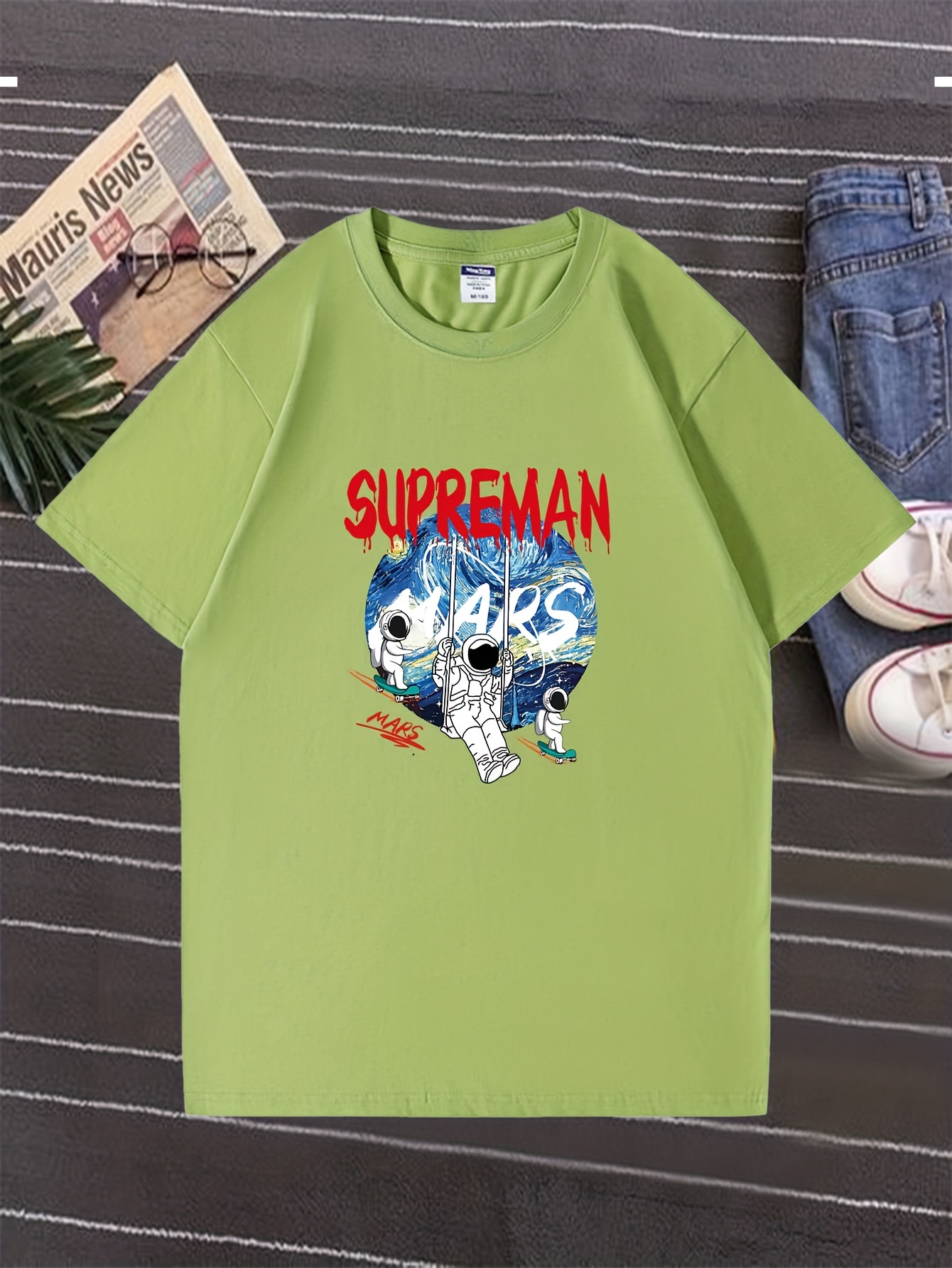 Superman - Camiseta para hombre, color blanco