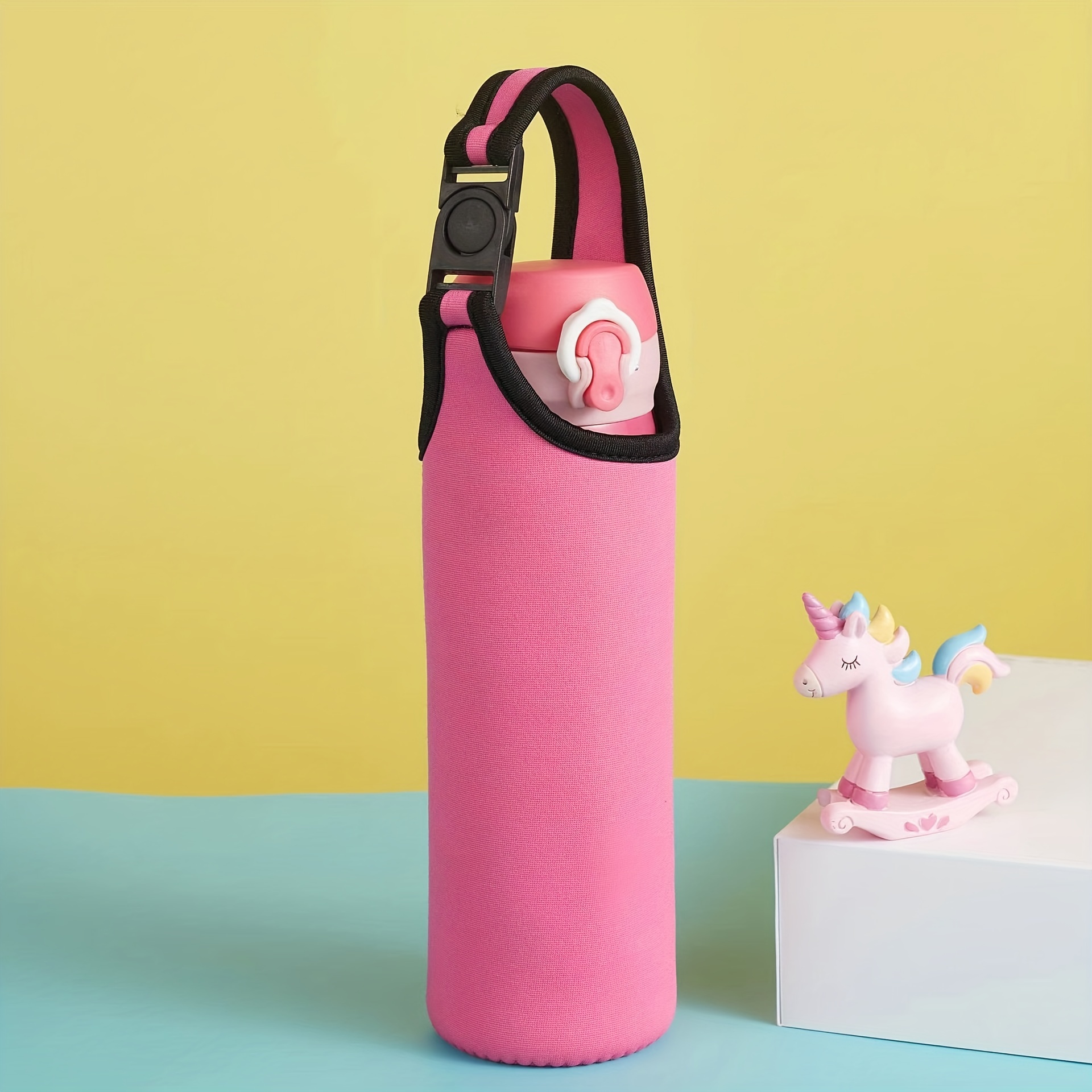 Water Bottle Carrier Sleeve Insulated Drink Bottle Holder Case Tote for Kids