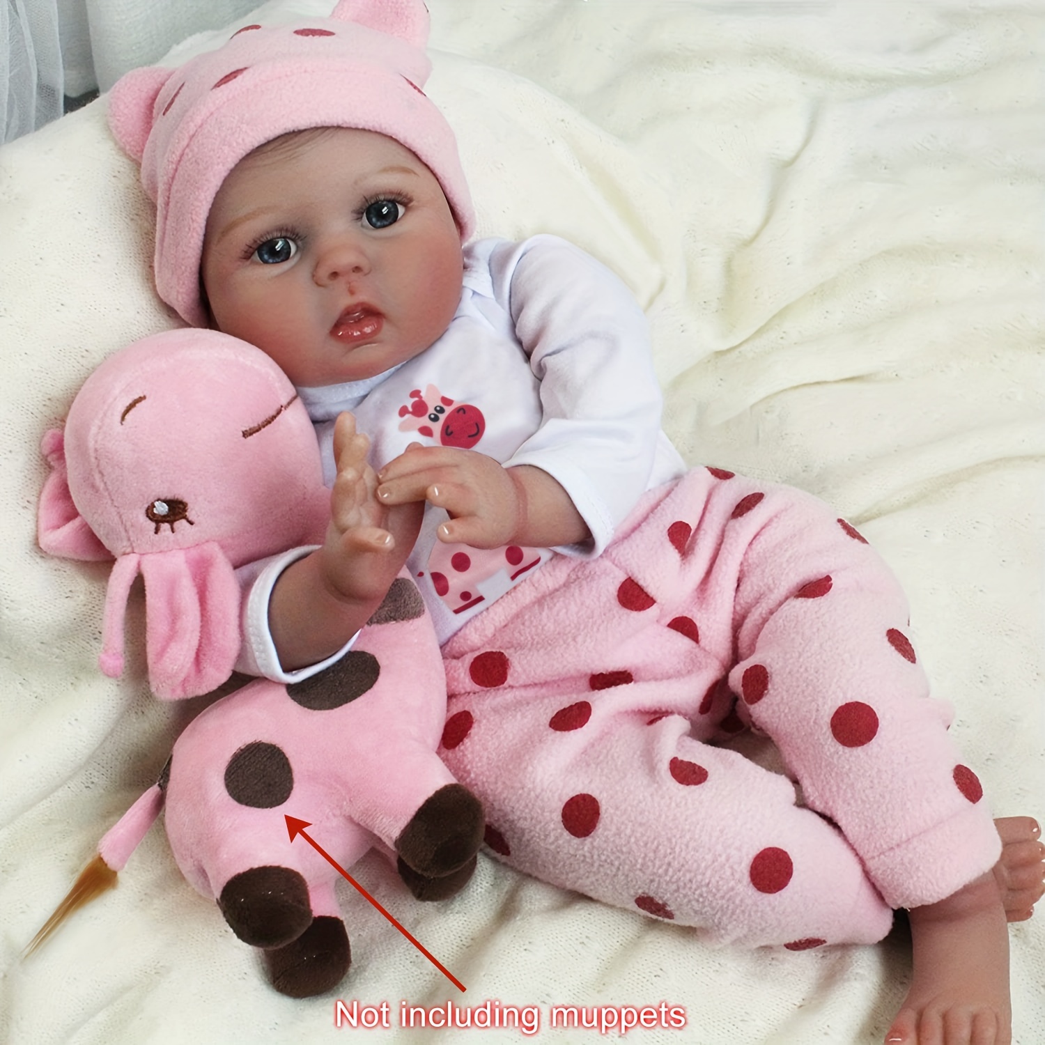 Reborn Baby Doll, Realistic Soft Vinyl Baby Doll Toy For Children,  Halloween/thanksgiving Day/christmas Gift - Temu