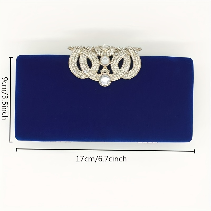 Elegant Velvet Clutch Evening Bags for Women Formal Wedding Party Clutch  Purse Prom Cocktail Handbags