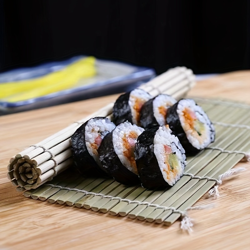 Sushi Rolling Mat, Bamboo Sushi Mat, Onigiri Rice Roller Maker Tools,  Japanese Sushi Making Tool, Kitchen Accessories - Temu