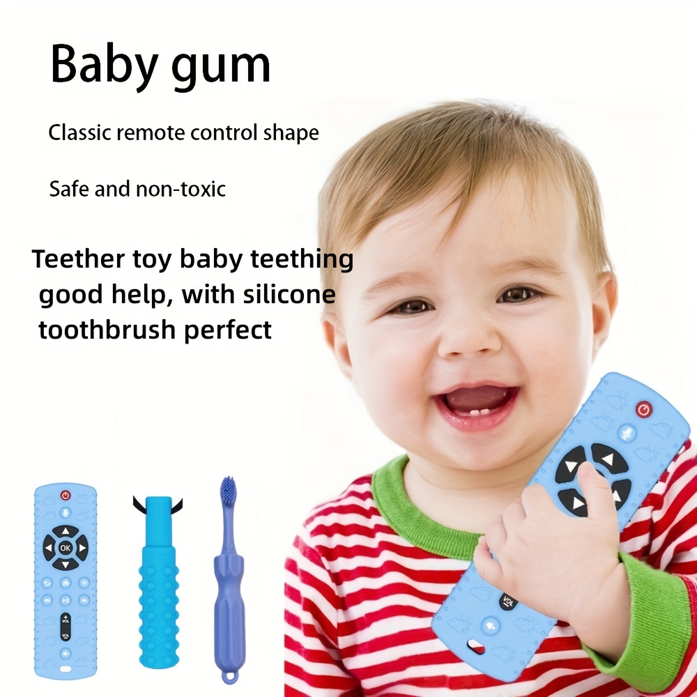 Baby Silicone Toothbrush Teething Toys Temu
