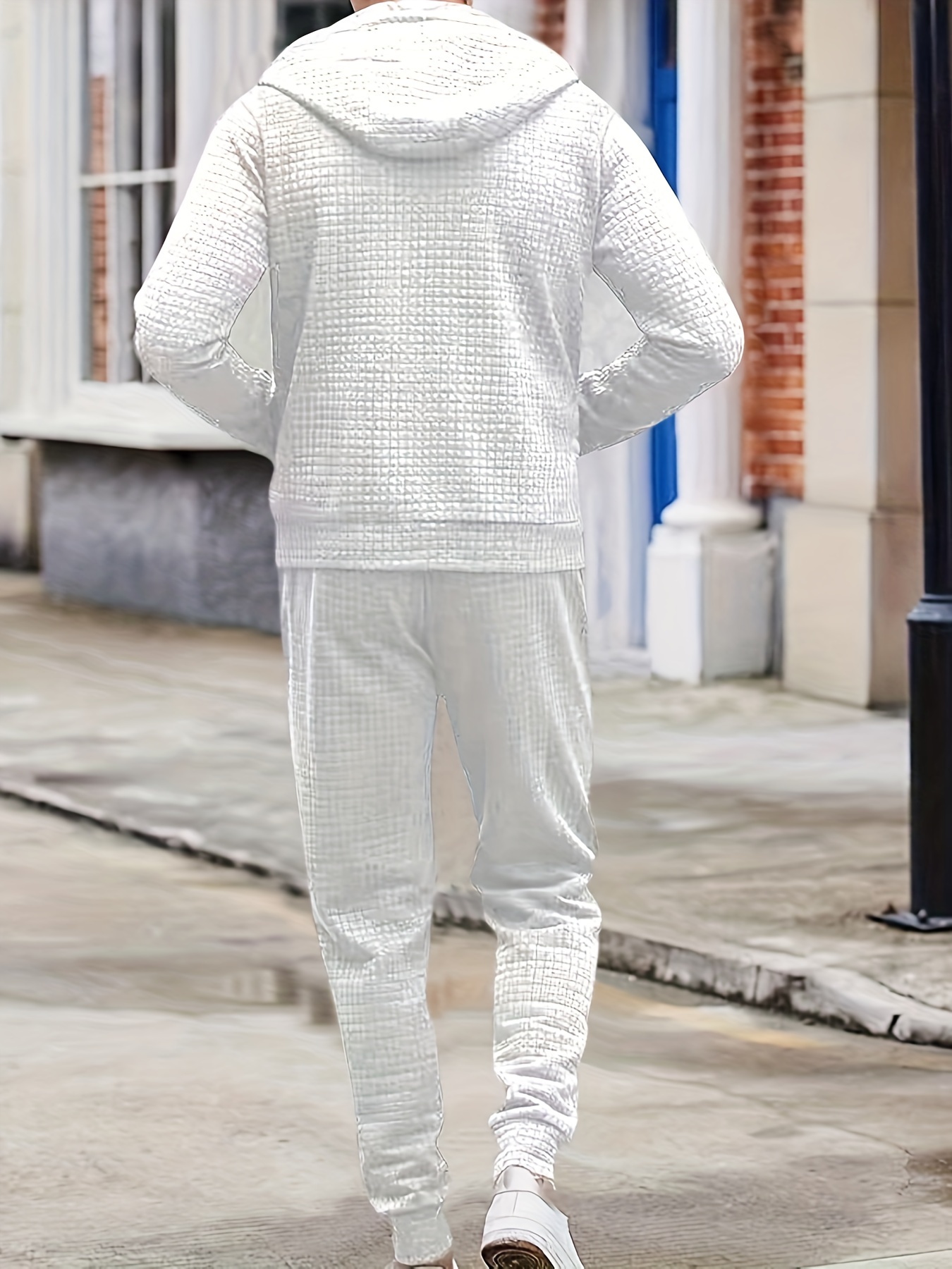 Mens all cheap white sweatsuit