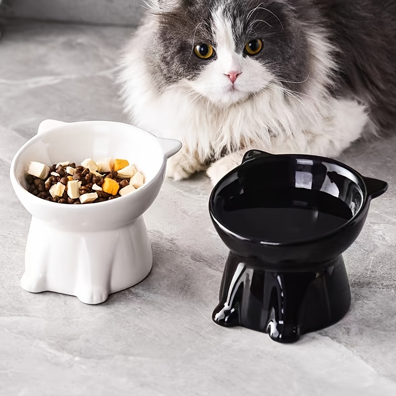 DDMOMMY Elevated Cat Bowls,Wall Mounted Cat Food and Water Dish, Hanging  Cat Food and Water Bowls Set,Raised Cat Food Bowls No Spill with 8.5 oz,  Anti