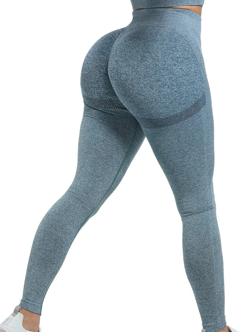 Womens Ladies Seamless V Style Butt Yoga Leggings Bum Butt Lift