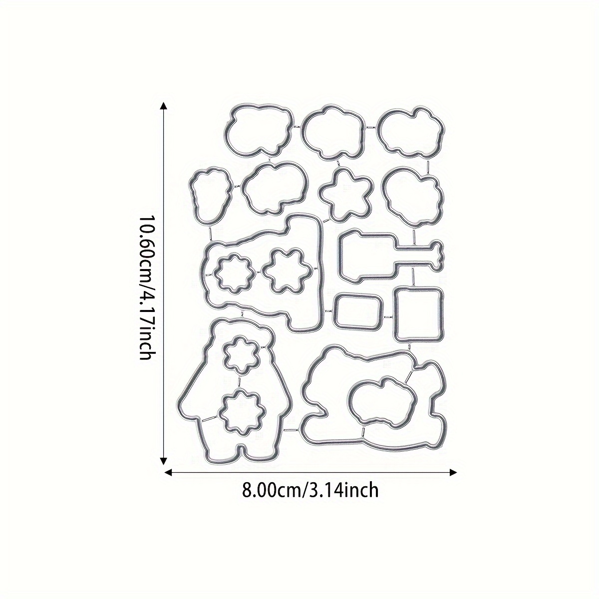 Image of New, Cartoon Bear & Penguin, Silicone Clear Stamps And Molds Set For Card Making, Diy Embossing Albums Decorative Crafts, Metal Cutting Molds, Scrapbooking Paper Craft Molds