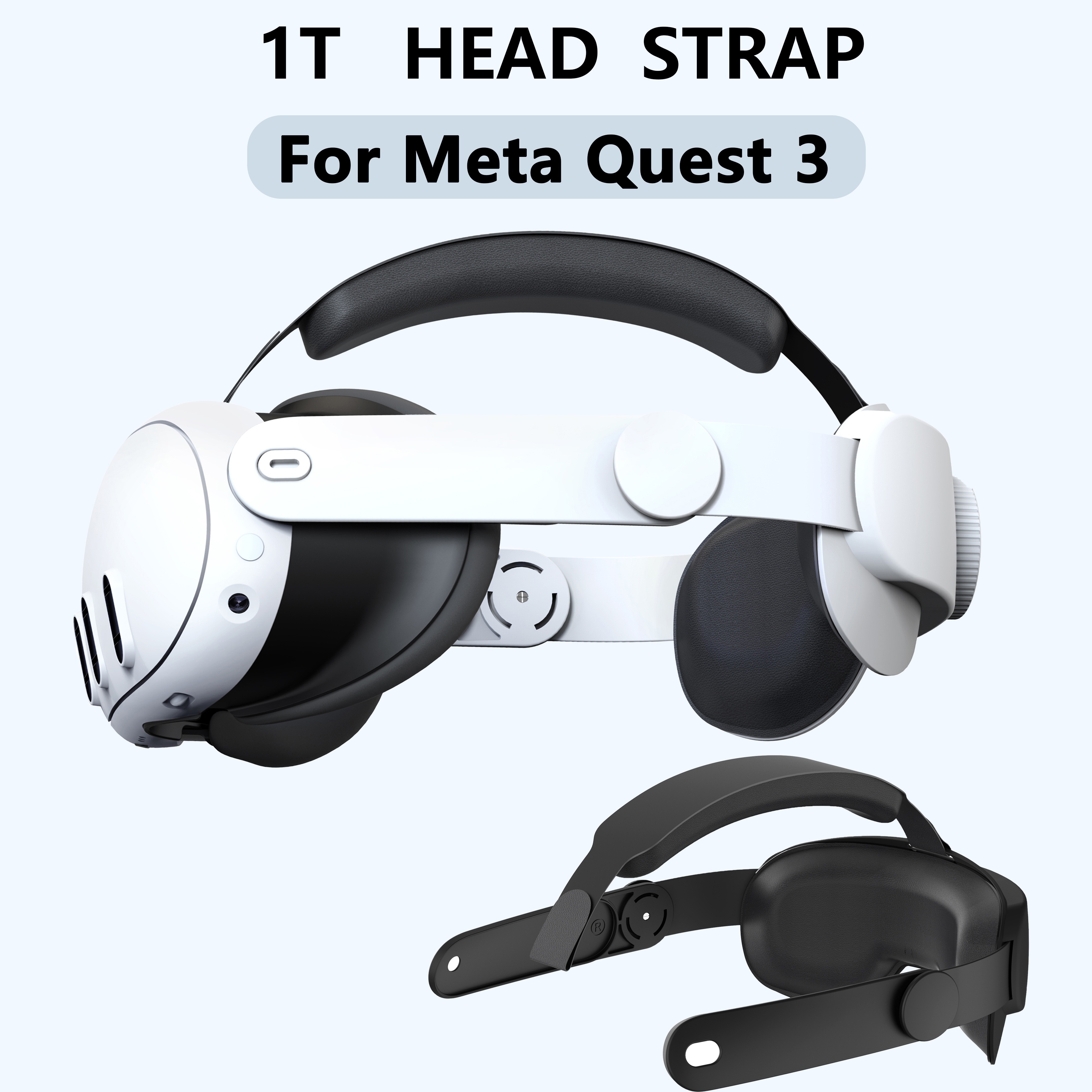 Adjustable Headband Head Strap For Oculus-Quest 3 VR Headset